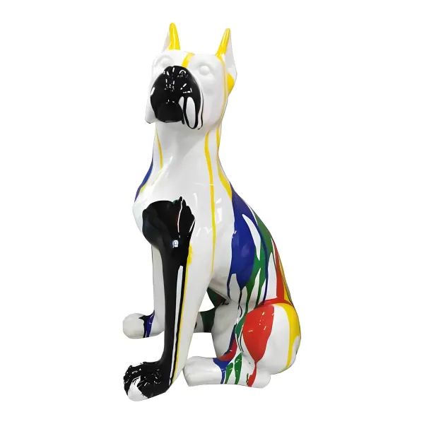 Figura dekoracyjna Pies H: 65cm z żywicy