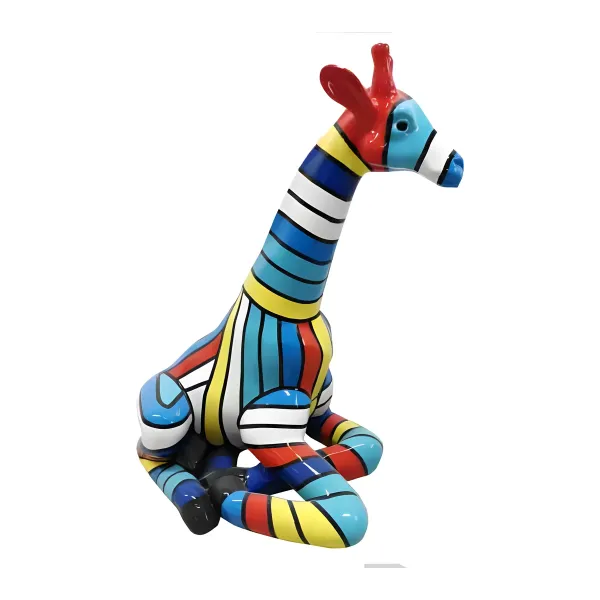 Figura dekoracyjna Żyrafa H: 80cm z żywicy