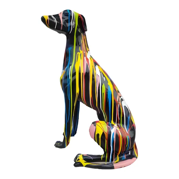Figura dekoracyjna Pies chart H: 80cm z żywicy