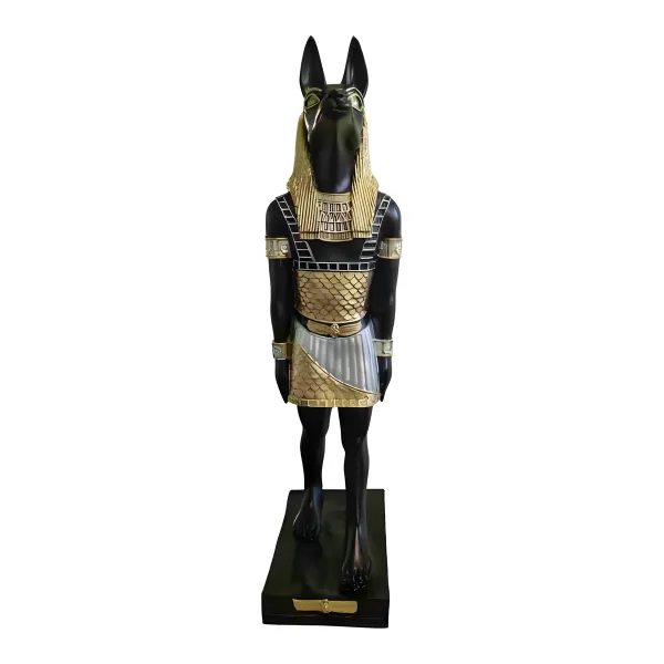 Figura dekoracyjna Anubis H: 100cm z żywicy