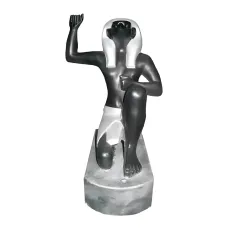 Figura dekoracyjna Figura egipska klęcząca H: 18cm z żywicy