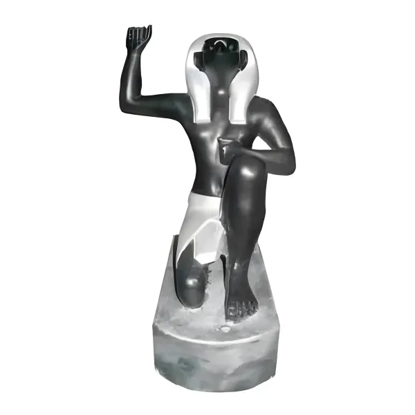 Figura dekoracyjna Figura egipska klęcząca H: 18cm z żywicy