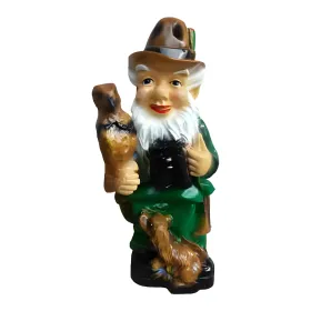 Figura dekoracyjna Krasnal myśliwy H: 75cm z żywicy - zdjęcie 2