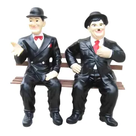 Figura dekoracyjna Flip i Flap na ławce H: 85cm z żywicy - zdjęcie 2