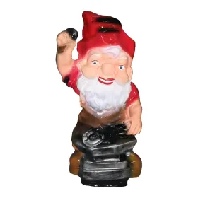 Figura dekoracyjna Krasnal kowal z młotem H: 35cm z żywicy - zdjęcie 2