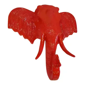 Figura dekoracyjna Głowa słonia wym. 105×48×107cm z żywicy - zdjęcie 2
