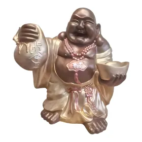 Figura dekoracyjna Śmiejący się Budda H: 48cm z żywicy - zdjęcie 2