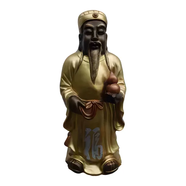 Figura dekoracyjna Chiński bóg szczęścia H: 48cm z żywicy