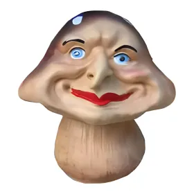 Figura dekoracyjna Grzyb z twarzą H: 17cm z żywicy - zdjęcie 2
