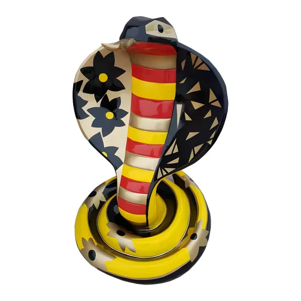 Figura dekoracyjna Wąż H: 90cm z żywicy