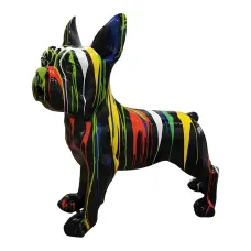 Figura dekoracyjna Pies bulldożek wym. 178×190cm z żywicy