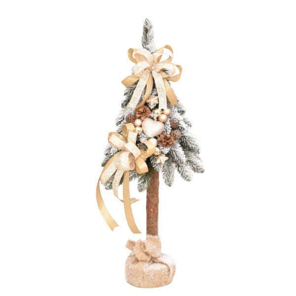 Choinka tatra dekorowana ośnieżona 80 cm PROSECCO