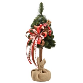 Choinka na kołeczku dekorowana 50 cm COZY - zdjęcie 1