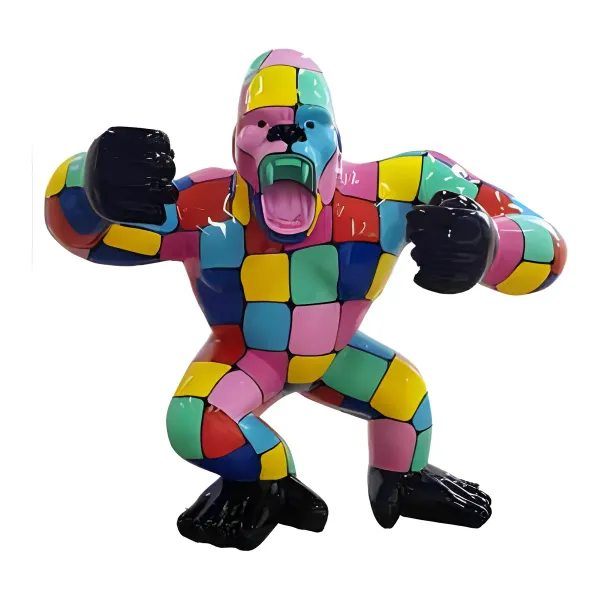 Figura dekoracyjna Goryl King Kong H: 50cm z żywicy