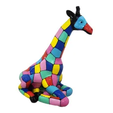 Figura dekoracyjna Żyrafa H: 80cm z żywicy