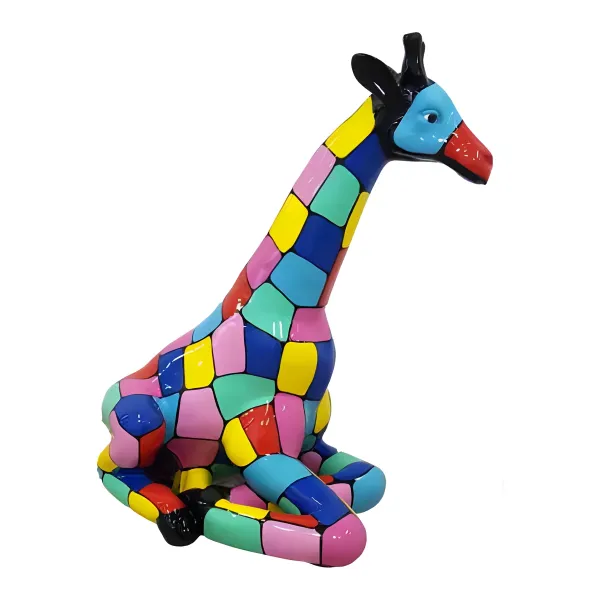 Figura dekoracyjna Żyrafa H: 80cm z żywicy