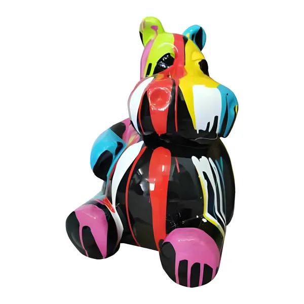 Figura dekoracyjna Hipopotam H: 48cm z żywicy