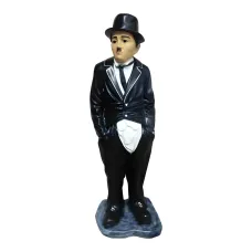 Figura dekoracyjna Chaplin stojący H: 98cm z żywicy