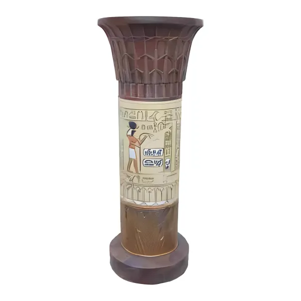 Figura dekoracyjna Kolumna egipska H: 73cm z żywicy