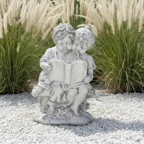 Figura ogrodowa Dzieci z książką H: 51cm betonowa - zdjęcie 1