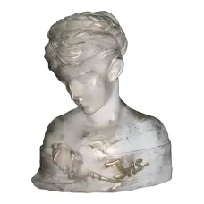Figura dekoracyjna Popiersie klasyczne kobiece H: 28cm z żywicy