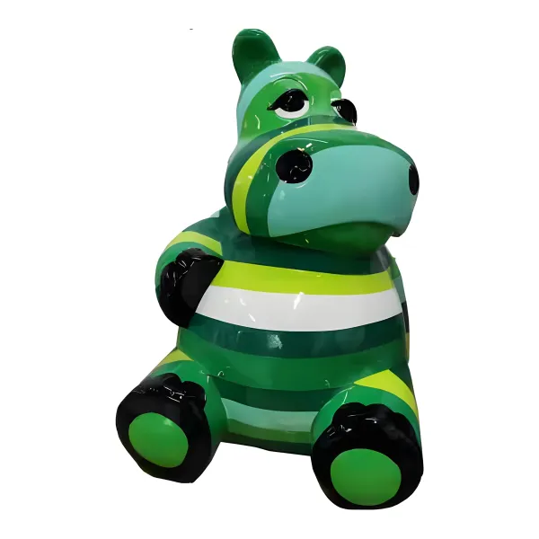 Figura dekoracyjna Hipopotam H: 98cm z żywicy