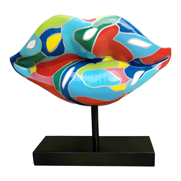 Figura dekoracyjna Usta dekoracyjne wym. 45×47cm z żywicy