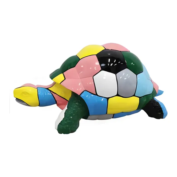 Figura dekoracyjna Żółw wym. 40×109cm z żywicy