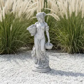 Figura ogrodowa Kobieta z koszami H: 70cm betonowa - zdjęcie 1