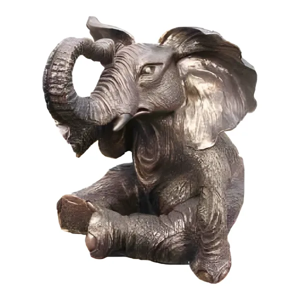 Figura dekoracyjna Słoń H: 48cm z żywicy