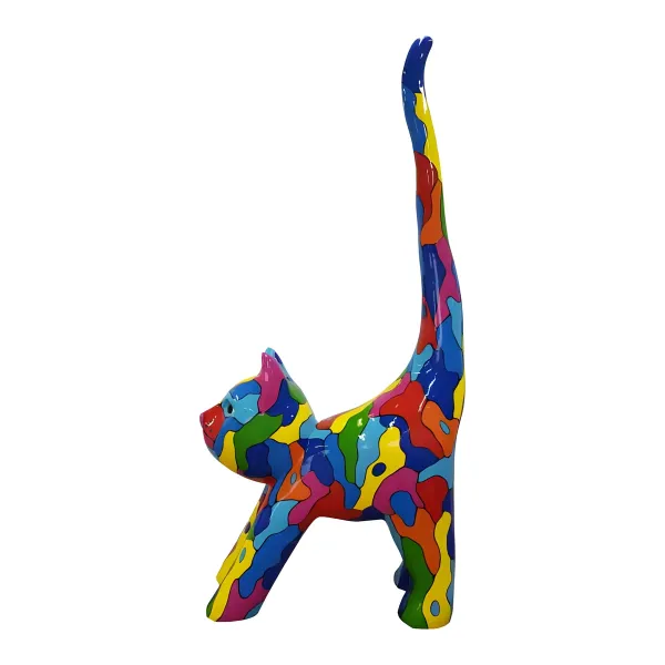 Figura dekoracyjna Kot H: 190cm z żywicy