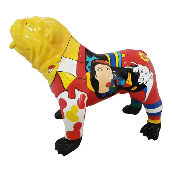 Figura dekoracyjna Pies wym. 74×90cm z żywicy