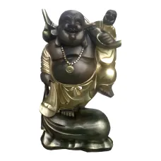 Figura dekoracyjna Śmiejący się Budda H: 50cm z żywicy