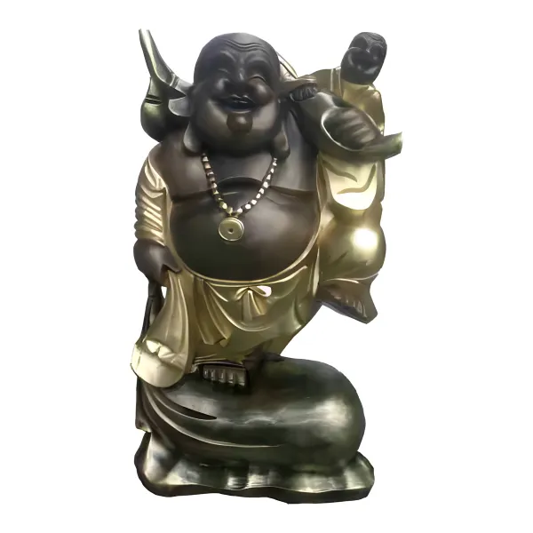 Figura dekoracyjna Śmiejący się Budda H: 50cm z żywicy