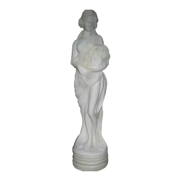 Figura dekoracyjna Kobieta klasyczna z owocami H: 78cm z żywicy