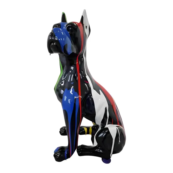 Figura dekoracyjna Pies H: 65cm z żywicy