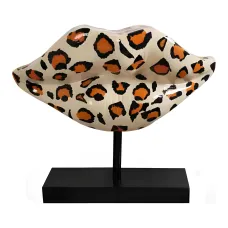 Figura dekoracyjna Usta dekoracyjne wym. 45×47cm z żywicy