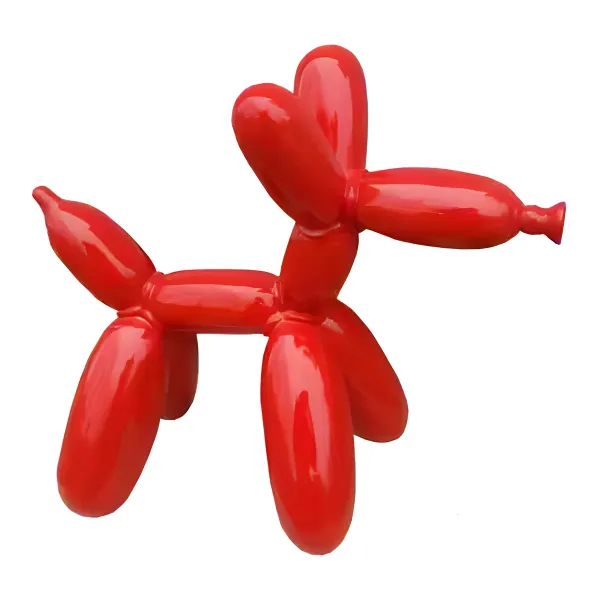 Figura dekoracyjna Pies balonowy wym. 57×62cm z żywicy