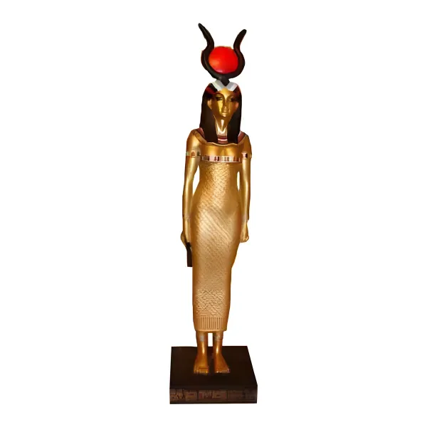 Figura dekoracyjna Hathor H: 33cm z żywicy