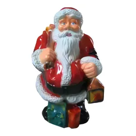 Figura dekoracyjna Św. Mikołaj z prezentami H: 59cm z żywicy - zdjęcie 2