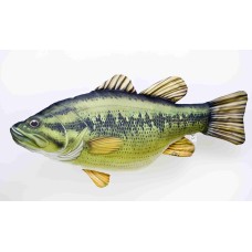 Poduszka dekoracyjna ryba Bass wielkogębowy 67 cm maskotka