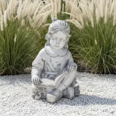 Figura ogrodowa Dziewczyna siedząca z książką H: 45cm betonowa