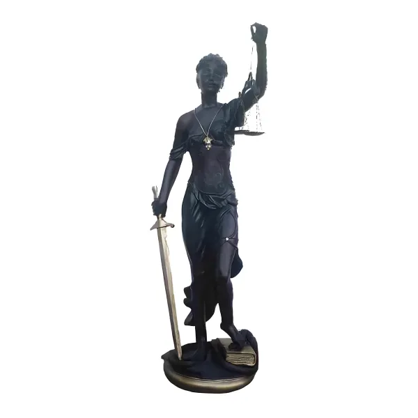 Figura dekoracyjna Temida H: 130cm z żywicy