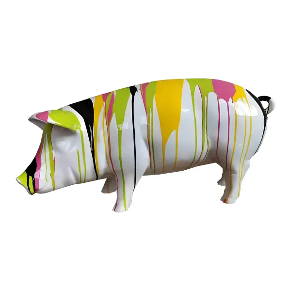 Figura dekoracyjna Świnia wym. 40×80cm z żywicy