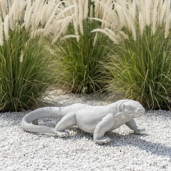 Figura ogrodowa Legwan H: 25cm betonowa