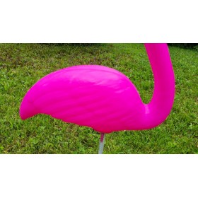 Figura ozdobna Flaming różowy ciemny H: 57cm - zdjęcie 4