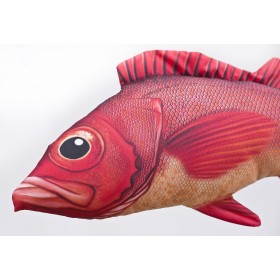 Poduszka dekoracyjna ryba Karmazyn mentela 75 cm maskotka - zdjęcie 3