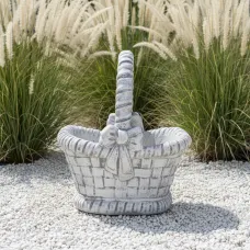 Figura ogrodowa Donica Kosz kwadratowy H: 30cm betonowa