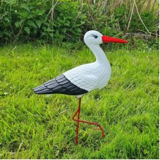 Figura ozdobna ogrodowa BOCIAN MAŁY H: 46cm do ogrodu