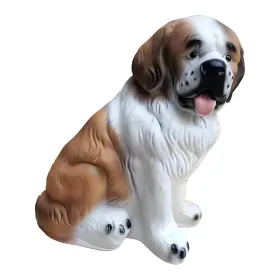 Figura dekoracyjna Pies bernardyn H: 38cm z żywicy - zdjęcie 2